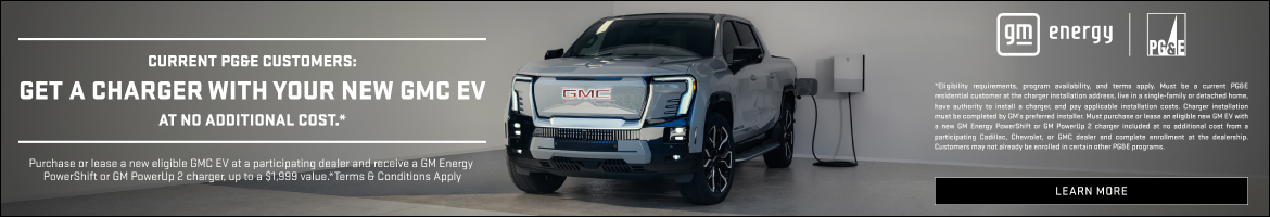 Purchase or lease a new eligible GMC EV at a participating dealer and receive a GM Energy PowerSh...