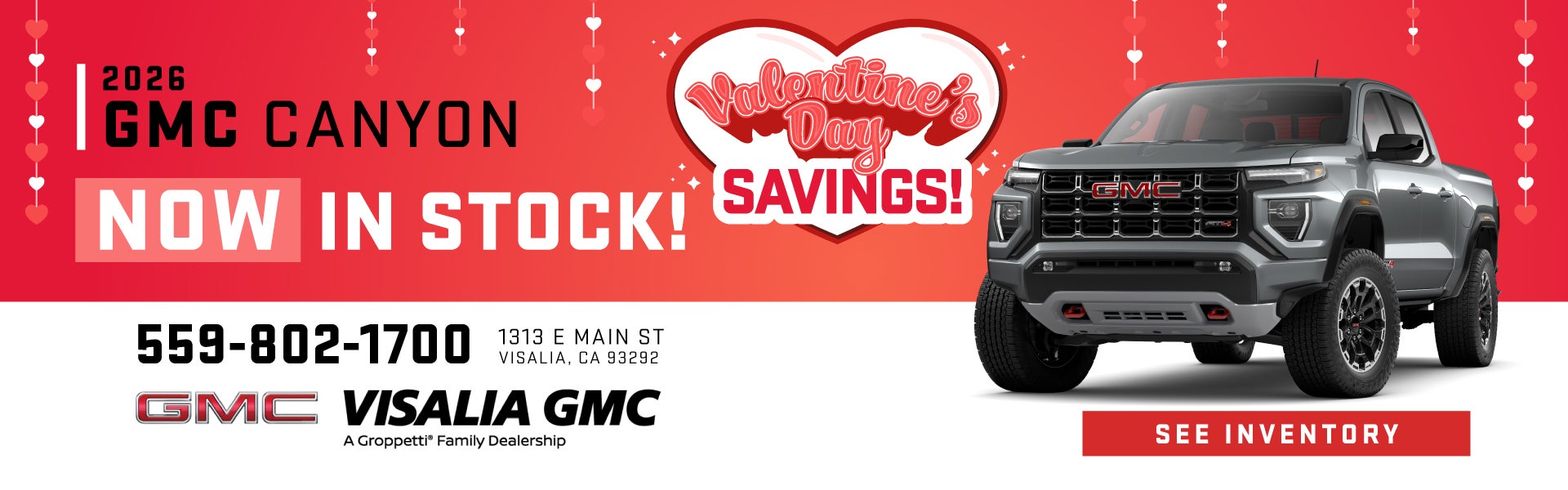 2026 GMC Canyon Now in Stock!