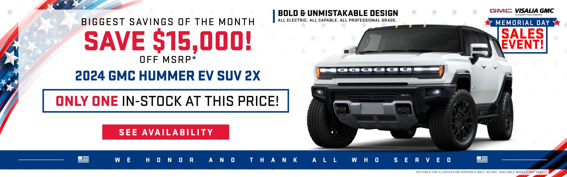 Visalia GMC 2024 Hummer EV SUV 2X – HUGE SAVINGS!
