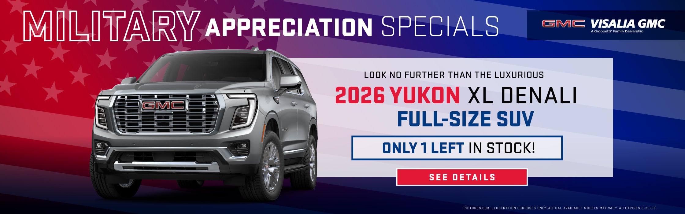 NOW IN STOCK! ONLY 1, 2026 Yukon XL Denali left!